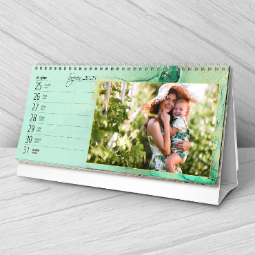 Stolní týdenní fotokalendář na rok 2026 - Zlatý prach