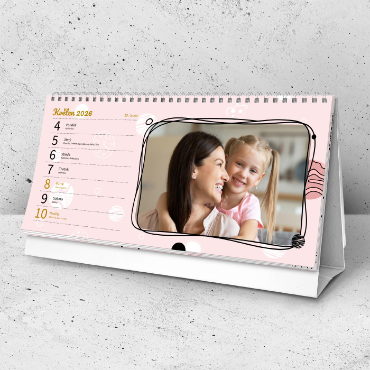 Stolní týdenní fotokalendář na rok 2026 - Až na Mars