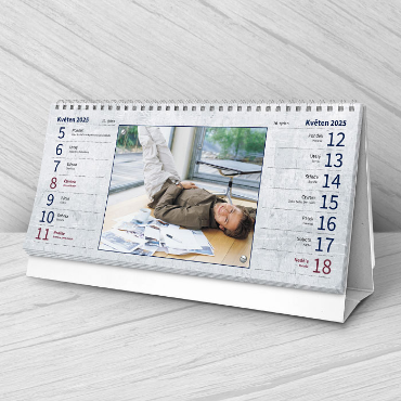 Stolní čtrnáctidenní fotokalendáře na rok 2026, online tvorba - Metal