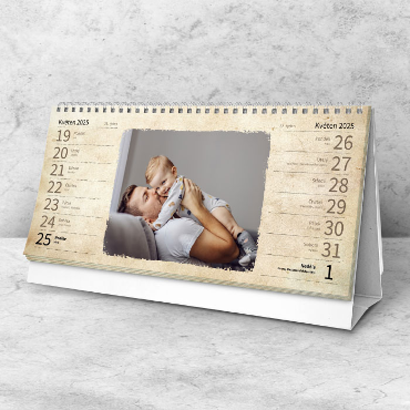 Stolní čtrnáctidenní fotokalendáře na rok 2026, online tvorba - Láska na papíře