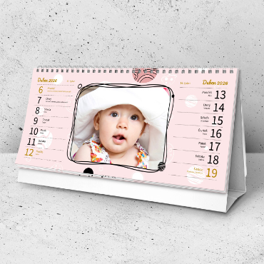 Stolní čtrnáctidenní fotokalendáře na rok 2026, online tvorba - Až na Mars