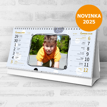 Stolní čtrnáctidenní fotokalendáře na rok 2026, online tvorba - Až na Měsíc