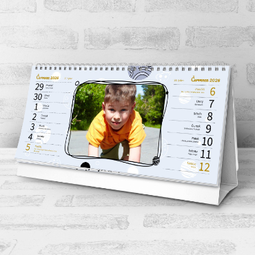 Stolní čtrnáctidenní fotokalendáře na rok 2026, online tvorba - Až na Měsíc