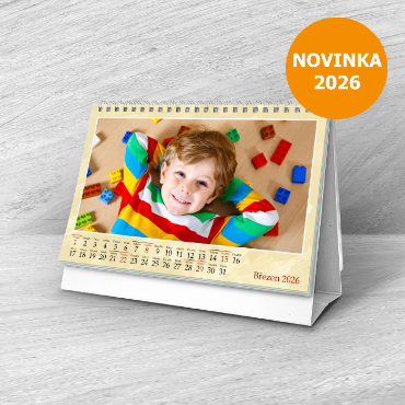 Stolní měsíční fotokalendář na rok 2027 online - Pastelové tóny
