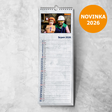 Vázankový kalendář z vlastních fotek online 2026 - Metal