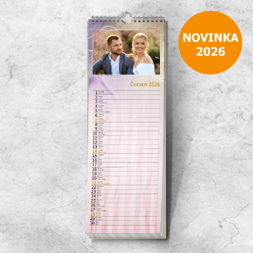 Vázankový kalendář z vlastních fotek online 2026 - Dekorativní