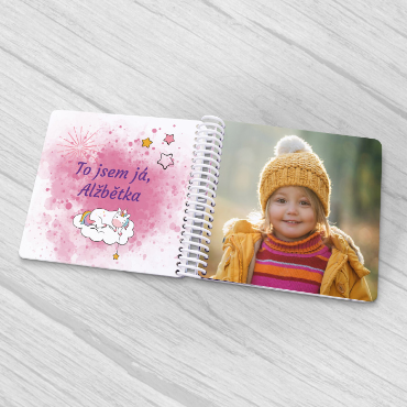 Dětská fotokniha | Personalizovaná kniha pro děti - Jednorožec
