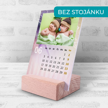 Stolní stojánkový fotokalendář bez stojánku na rok 2024 - Dekorativní